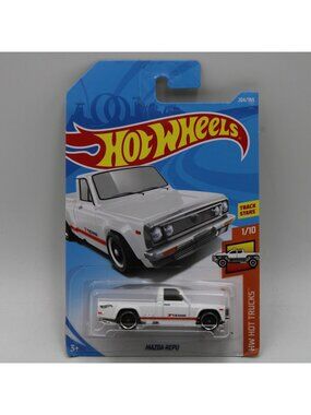 Hot Wheels Mazda Repu White 2018 HW Hot Trucks 1/10 204/365 Track Stars